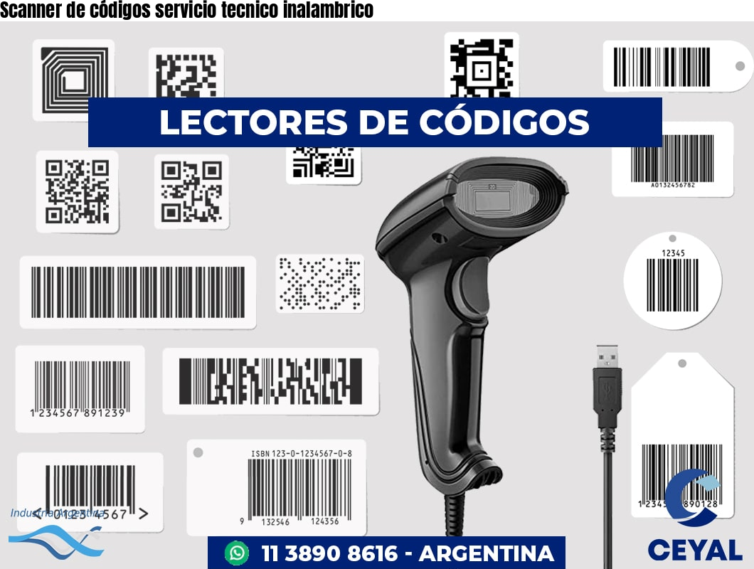 Scanner de códigos servicio tecnico inalambrico