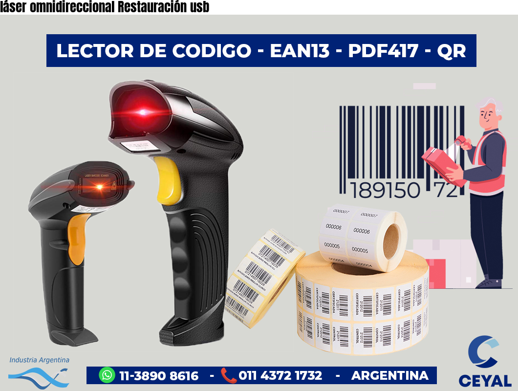 láser omnidireccional Restauración usb