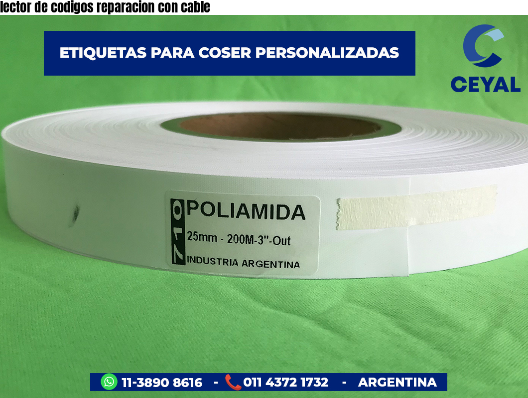 lector de codigos reparacion con cable