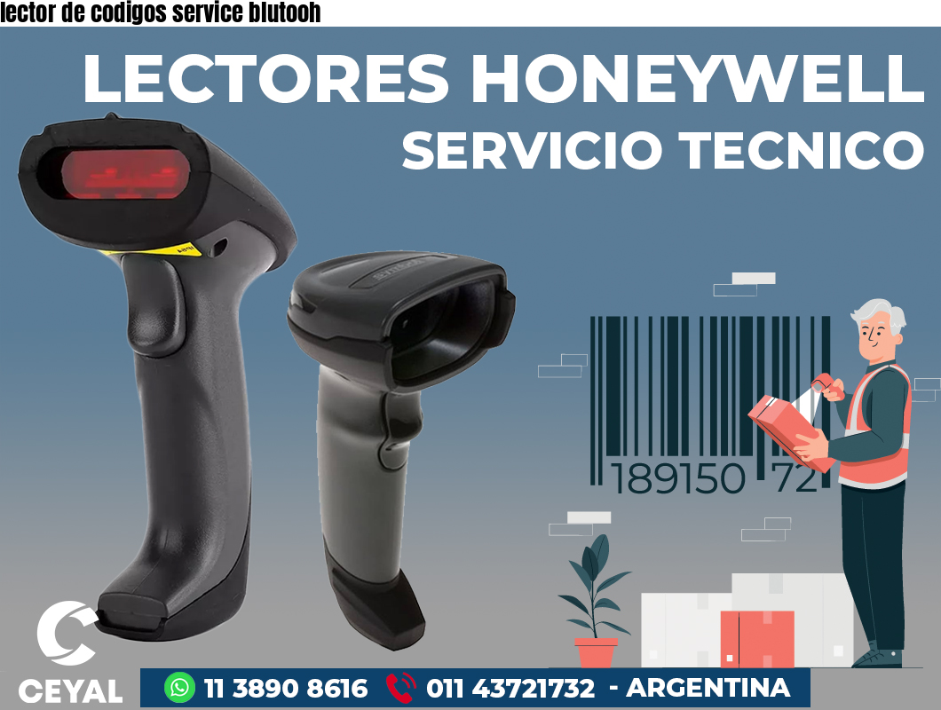 lector de codigos service blutooh