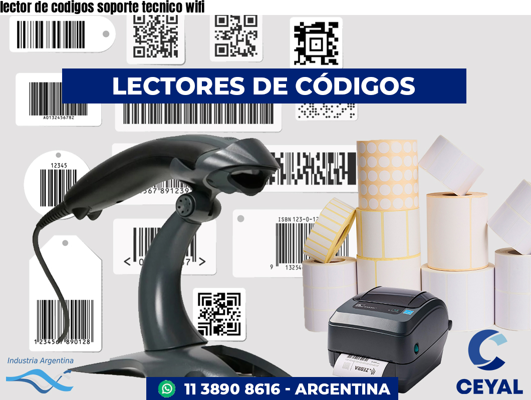 lector de codigos soporte tecnico wifi
