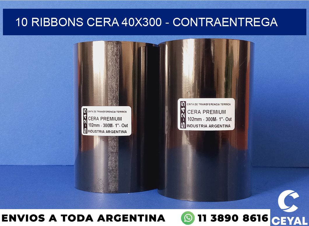 10 Ribbons cera 40×300 – contraentrega