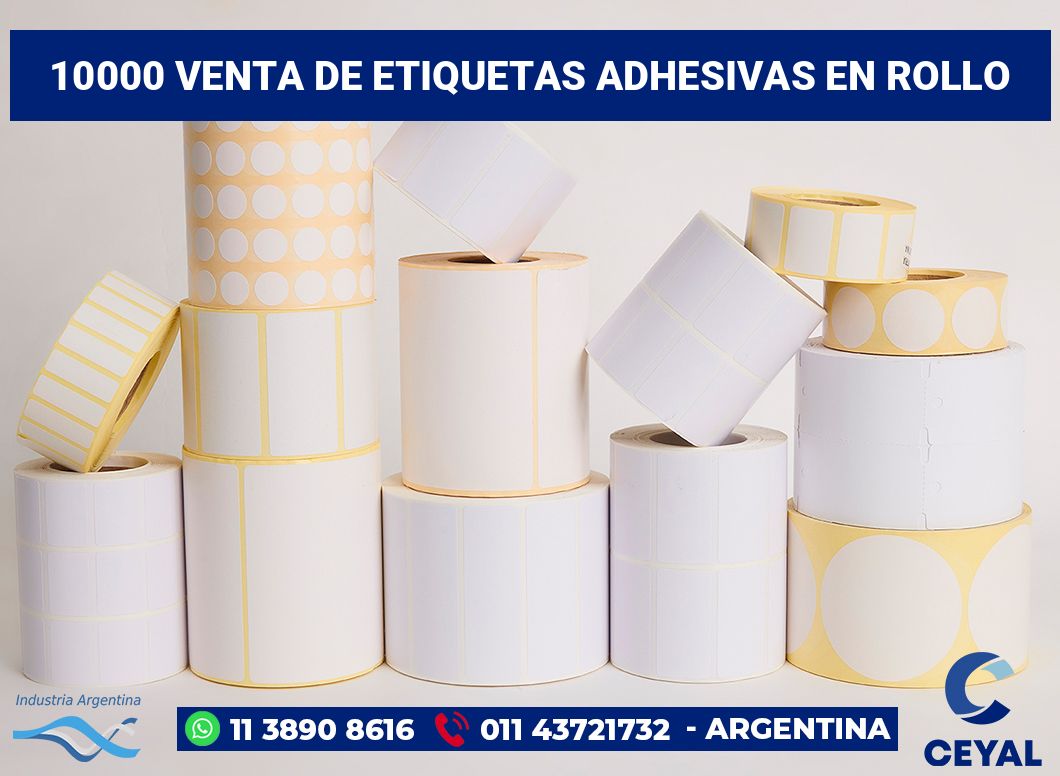 10000 Venta de etiquetas adhesivas en rollo