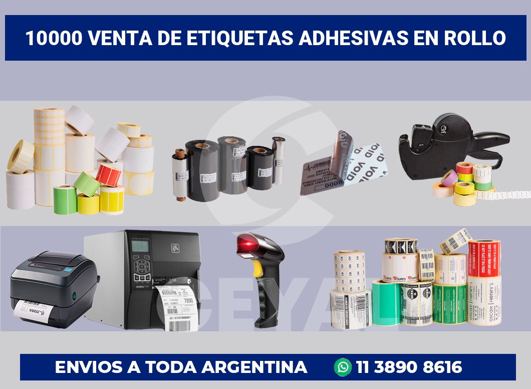 10000 Venta de etiquetas adhesivas en rollo