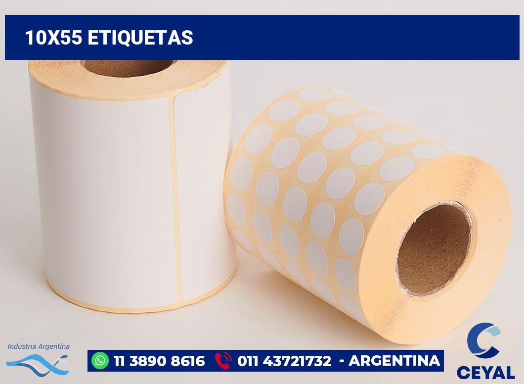 10x55 Etiquetas