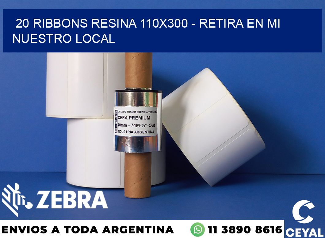 20 Ribbons resina 110x300 - retira en mi nuestro local