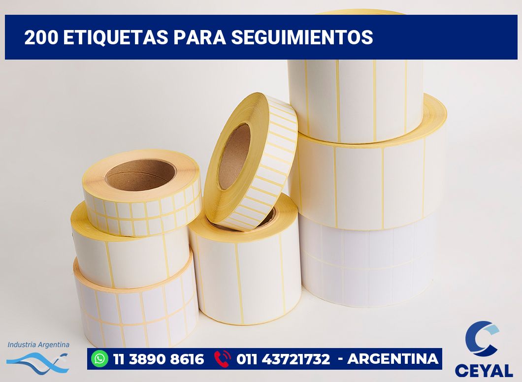 200 Etiquetas para seguimientos