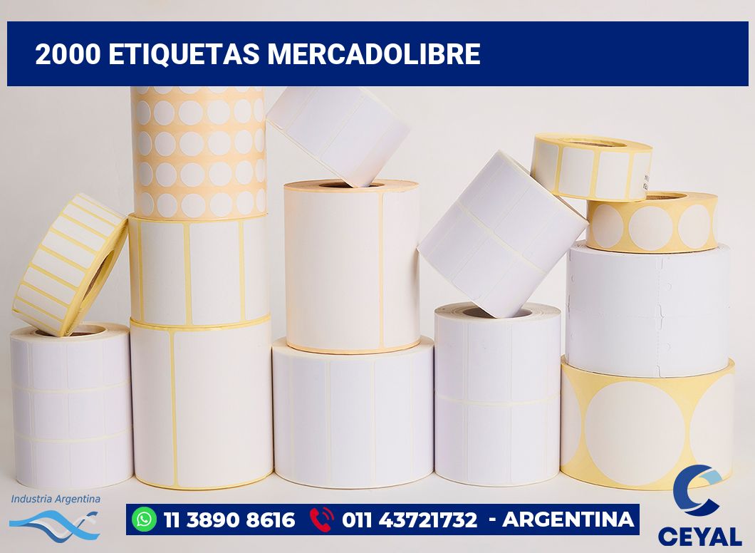 2000 Etiquetas mercadolibre