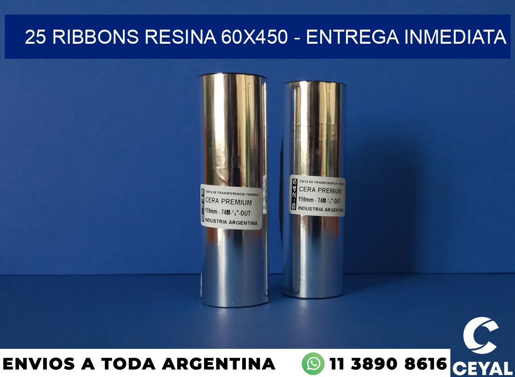 25 Ribbons resina 60×450 – Entrega inmediata