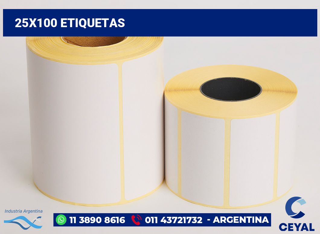 25x100 Etiquetas