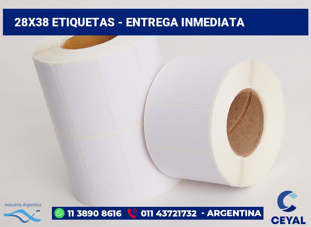 28×38 Etiquetas