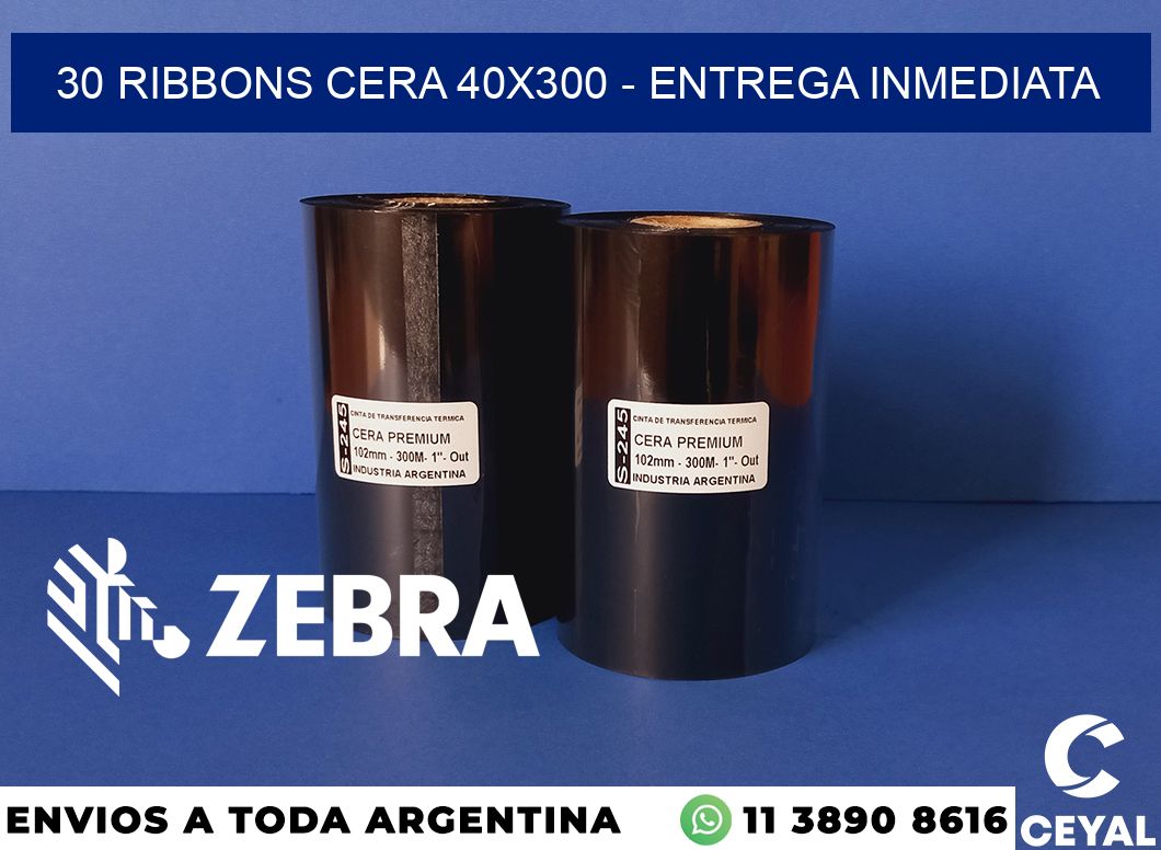 30 Ribbons cera 40x300 - Entrega inmediata