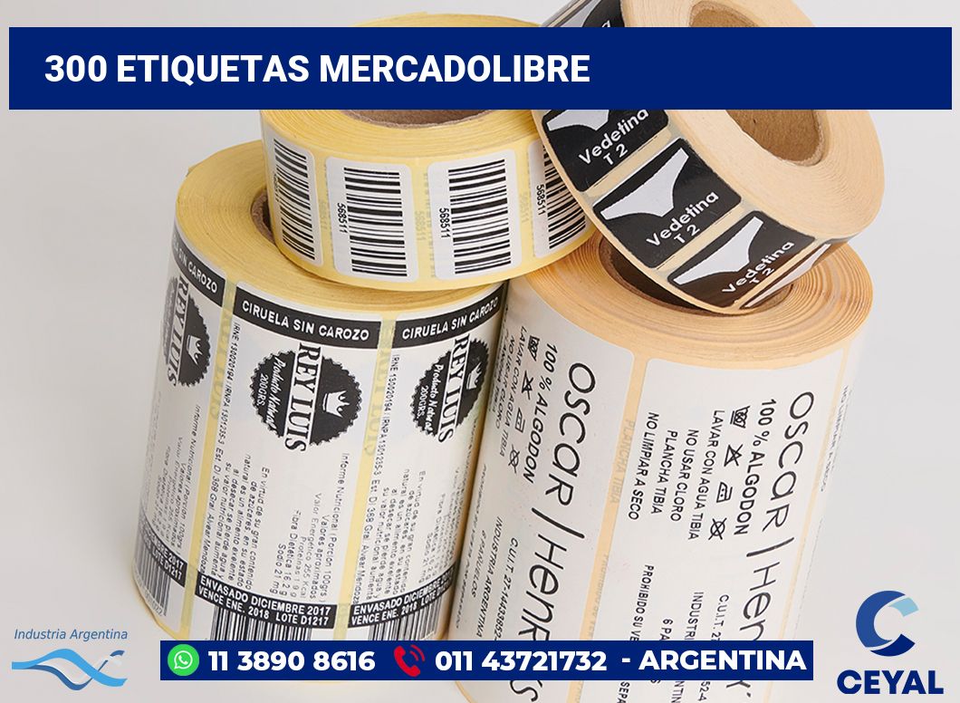 300 Etiquetas mercadolibre