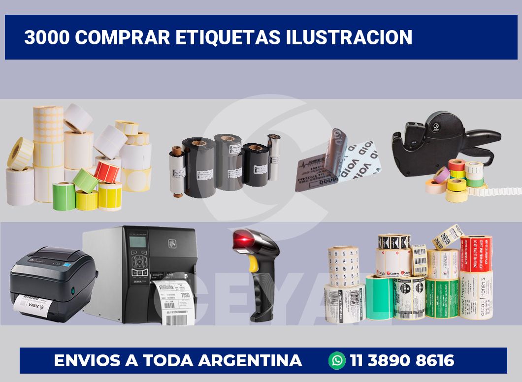 3000 Comprar etiquetas ilustracion