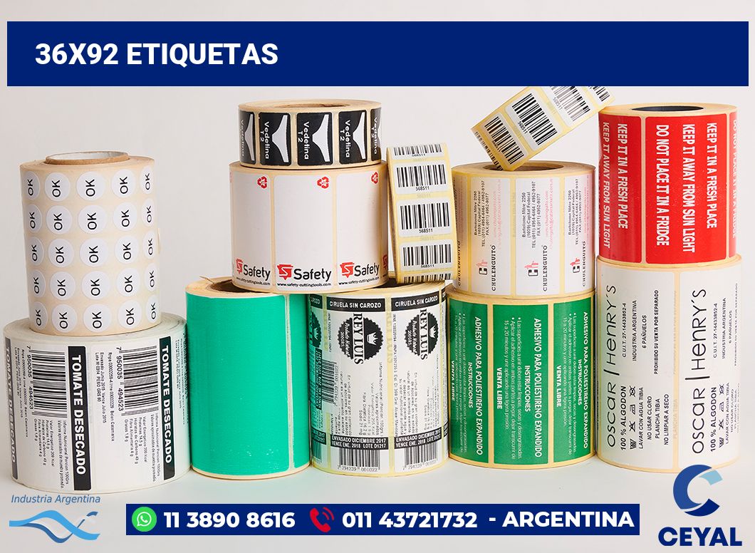 36x92 Etiquetas