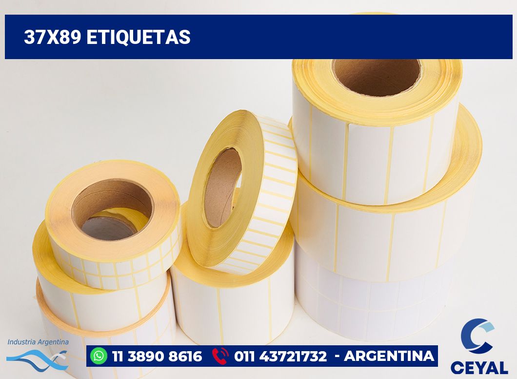 37x89 Etiquetas