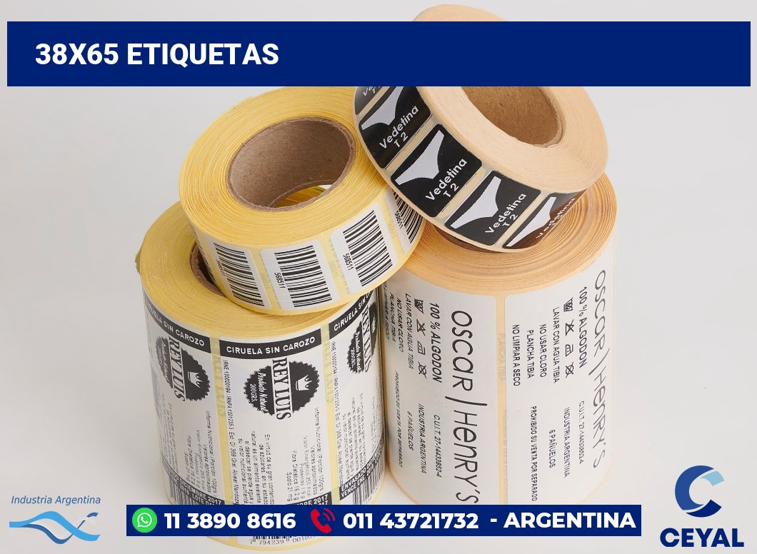 38x65 Etiquetas