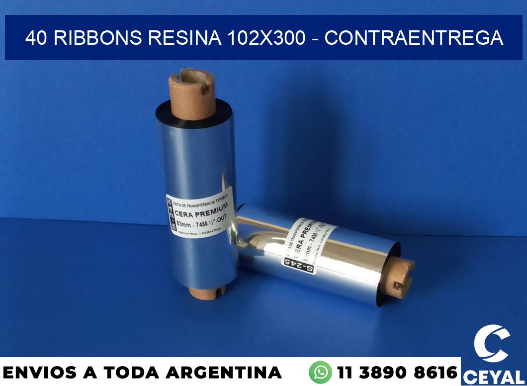40 Ribbons resina 102×300 – contraentrega