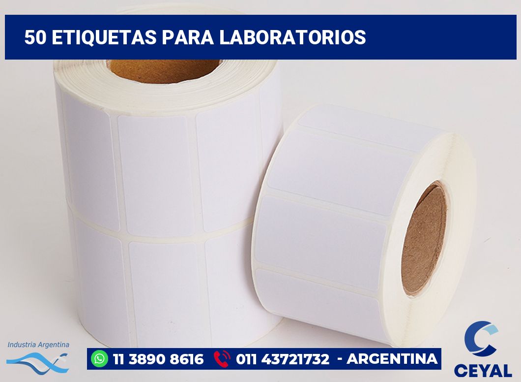 50 Etiquetas para laboratorios