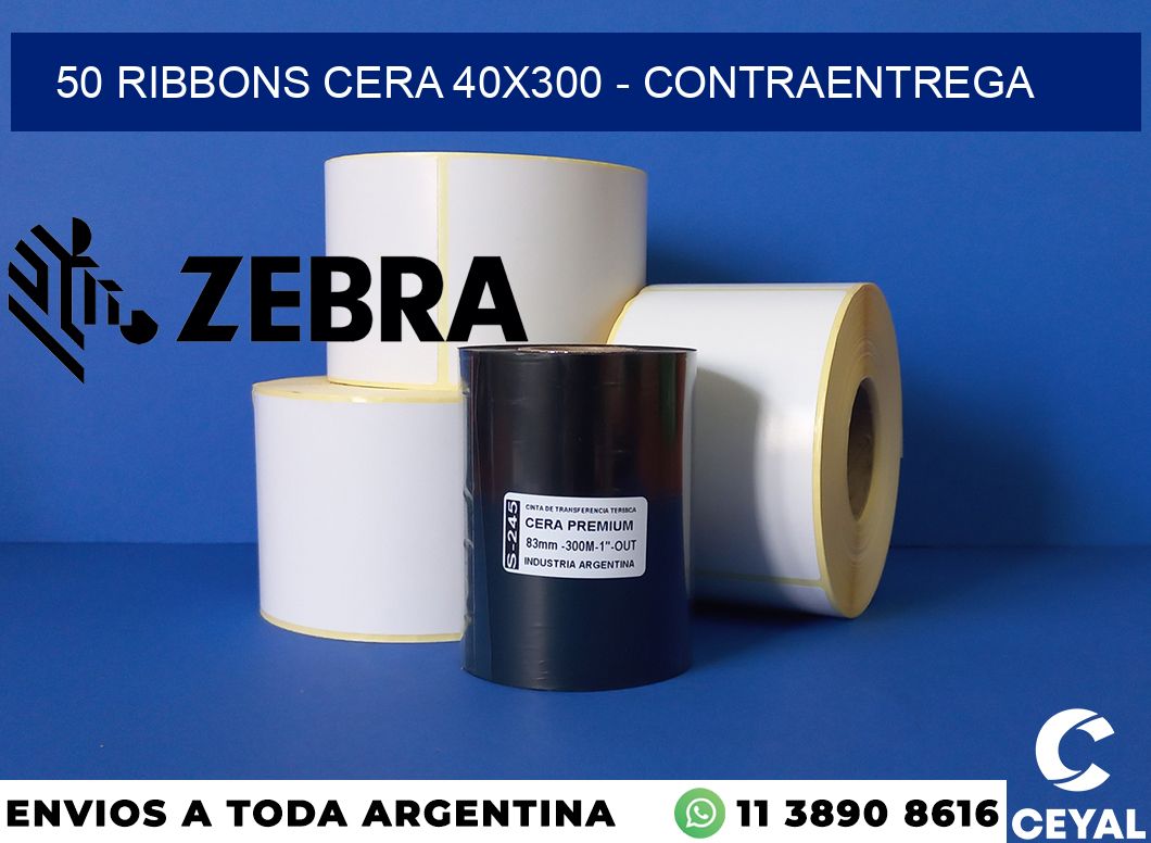 50 Ribbons cera 40x300 - contraentrega