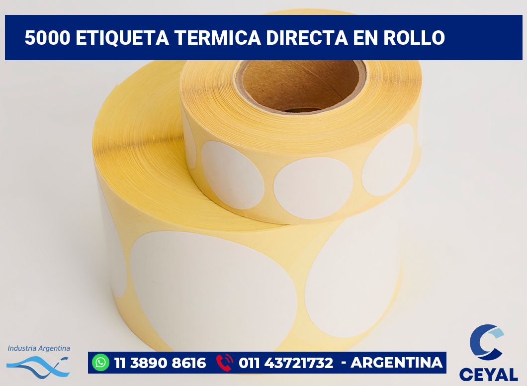 5000 Etiqueta termica directa en rollo