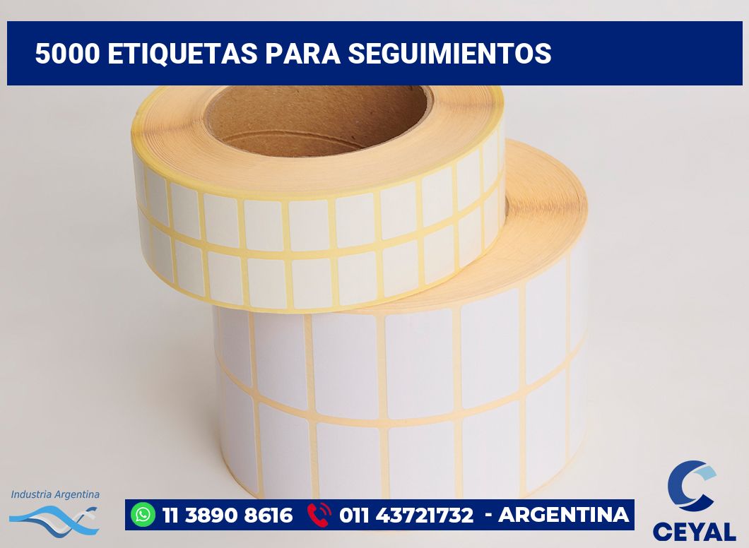 5000 Etiquetas para seguimientos