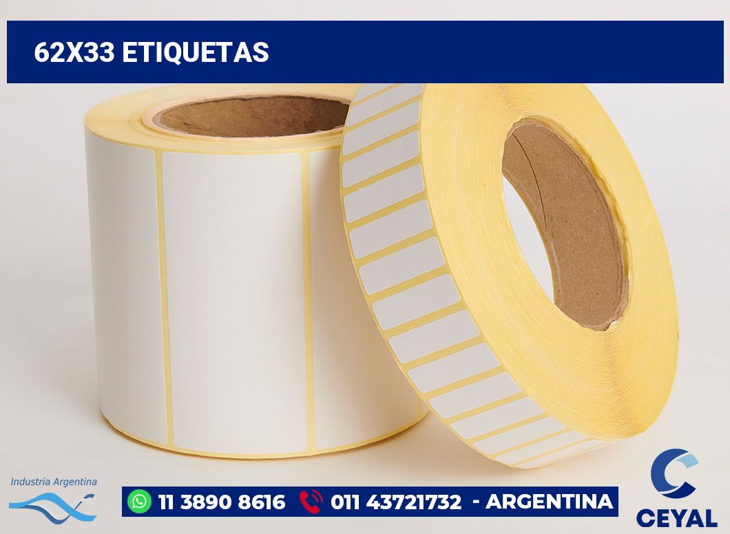 62x33 Etiquetas