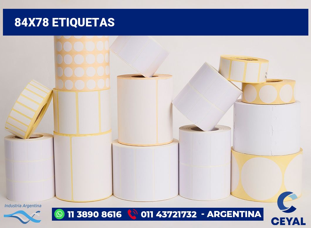 84x78 Etiquetas