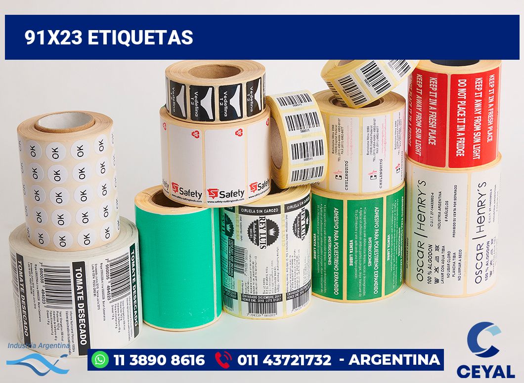 91x23 Etiquetas