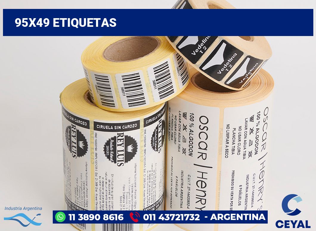 95x49 Etiquetas