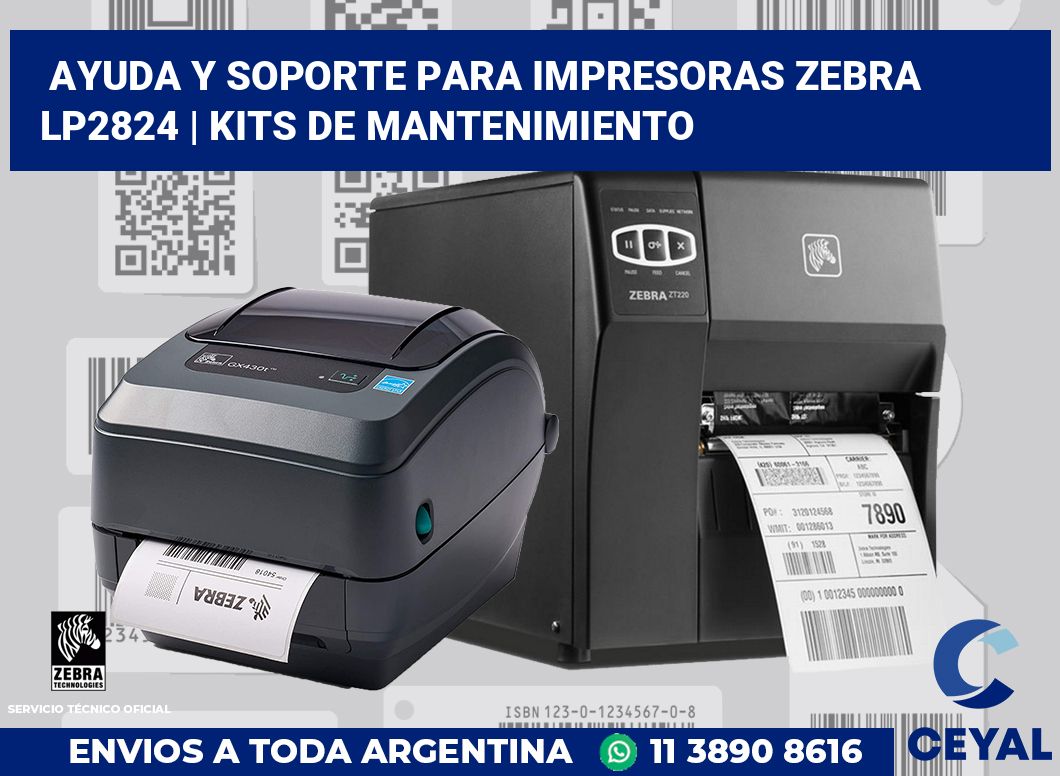 Ayuda y soporte para impresoras Zebra LP2824 | Kits de mantenimiento