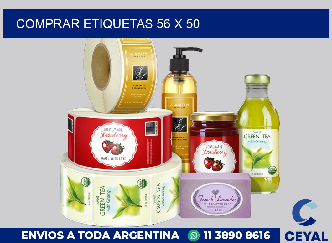 Comprar etiquetas 56 x 50