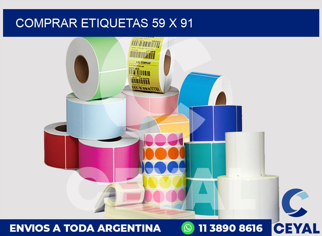 Comprar etiquetas 59 x 91