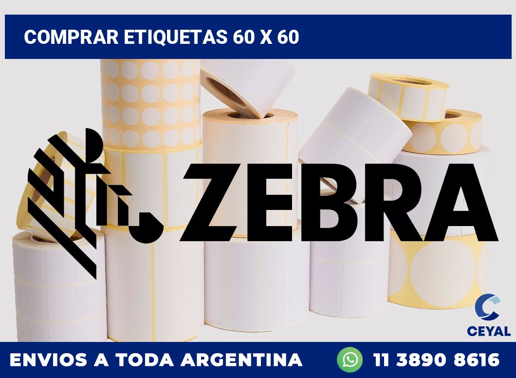 Comprar etiquetas 60 x 60