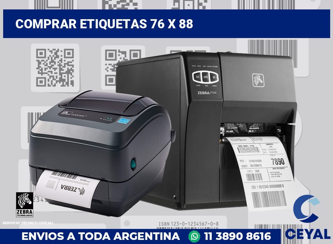 Comprar etiquetas 76 x 88