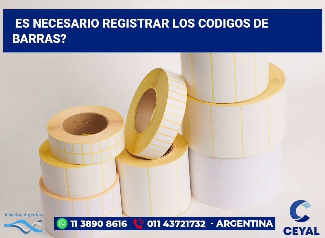 Es necesario registrar los codigos de barras?