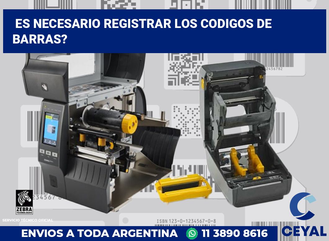 Es necesario registrar los codigos de barras?