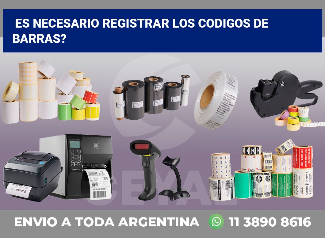 Es necesario registrar los codigos de barras?