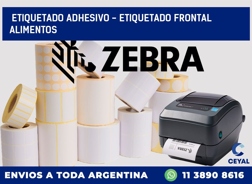 Etiquetado adhesivo - etiquetado frontal alimentos