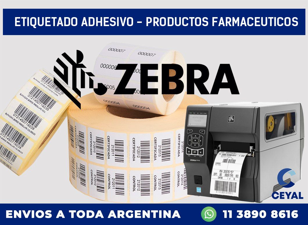 Etiquetado adhesivo – productos farmaceuticos