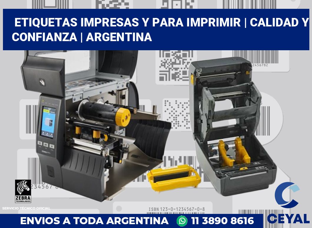 Etiquetas impresas y para imprimir | Calidad y confianza | Argentina