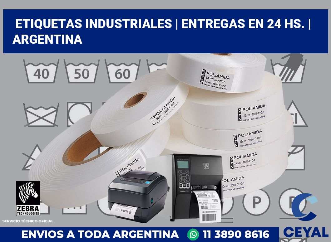 Etiquetas industriales | Entregas en 24 hs. | Argentina