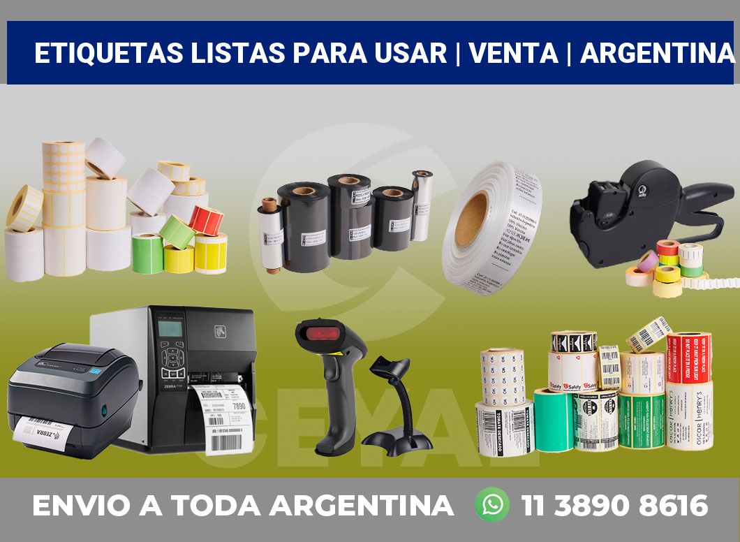 Etiquetas listas para usar | Venta | Argentina