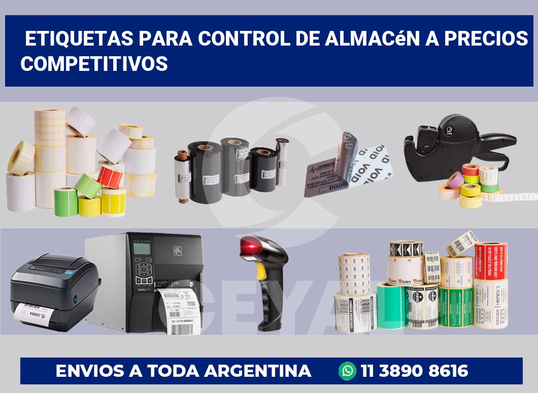 Etiquetas para Control de Almacén a Precios Competitivos