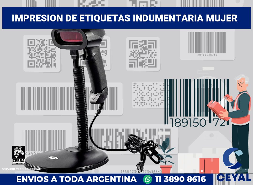 Impresion de etiquetas Indumentaria mujer