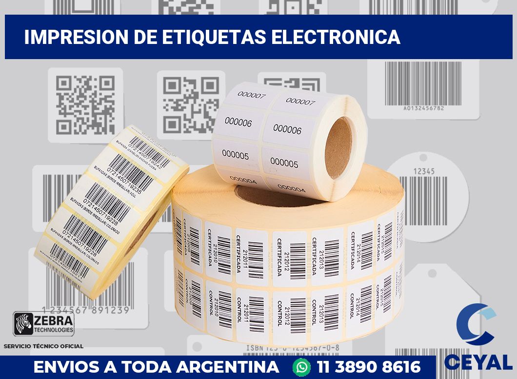 Impresion de etiquetas electronica