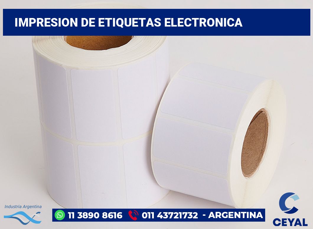 Impresion de etiquetas electronica