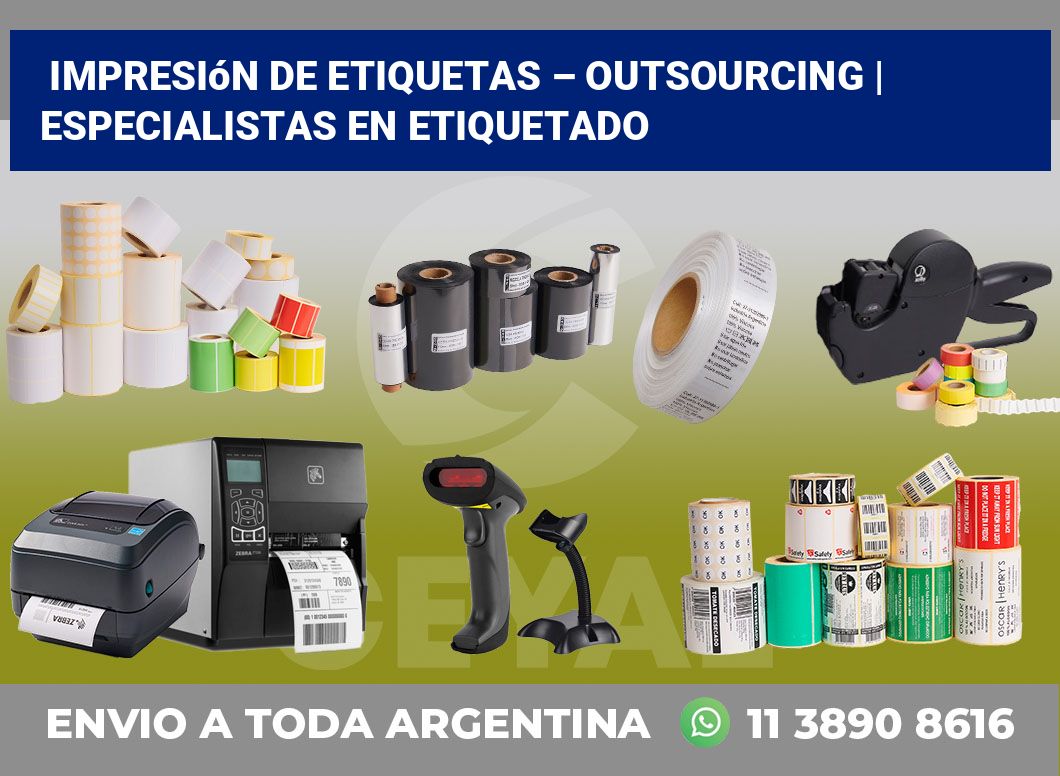 Impresión de etiquetas – Outsourcing | Especialistas en etiquetado