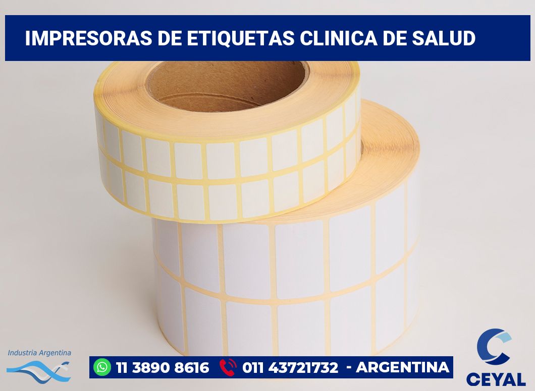 Impresoras de etiquetas Clinica de salud