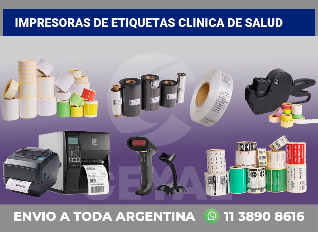 Impresoras de etiquetas Clinica de salud